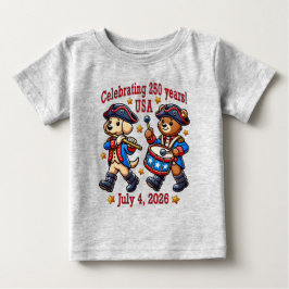 USA 250 Jahre Jubiläum Souvenir - Patriotic Baby T-shirt