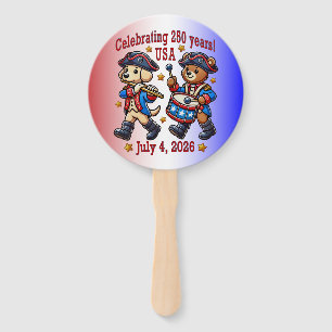 USA 250 Jahre Jubiläum Souvenir - Patriotic Fächer