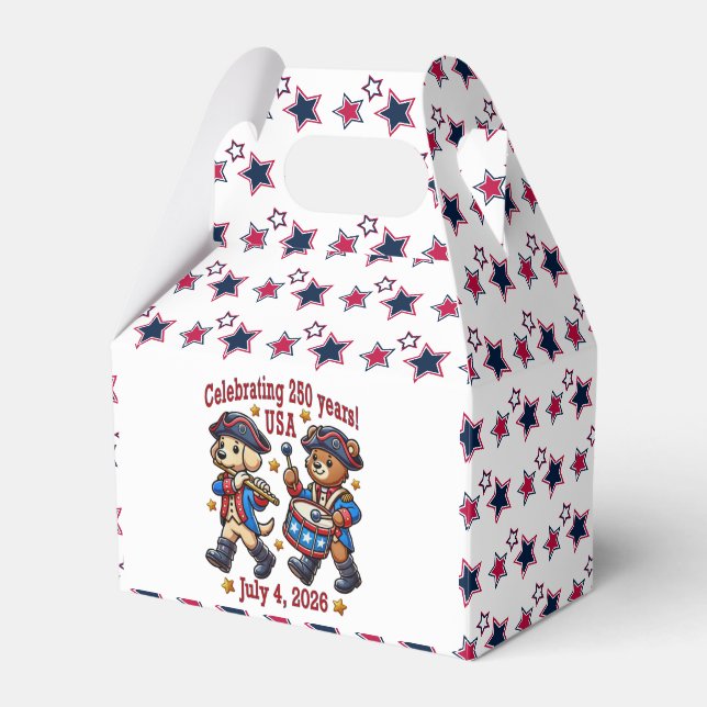 USA 250 Jahre Jubiläum Souvenir - Patriotic Geschenkschachtel (Vorderseite)