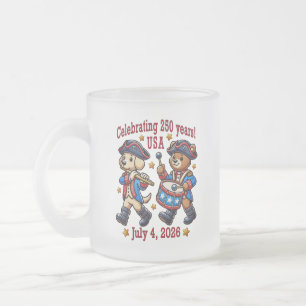 USA 250 Jahre Jubiläum Souvenir - Patriotic Mattglastasse