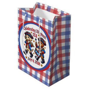 USA 250 Jahre Jubiläum Souvenir - Patriotic Mittlere Geschenktüte