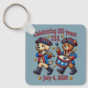 USA 250 Jahre Jubiläum Souvenir - Patriotic Schlüsselanhänger