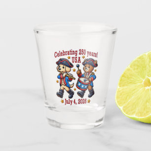 USA 250 Jahre Jubiläum Souvenir - Patriotic Schnapsglas
