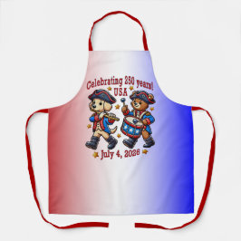 USA 250 Jahre Jubiläum Souvenir - Patriotic Schürze