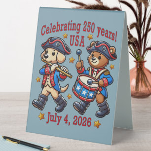 USA 250 Jahre Jubiläum Souvenir - Patriotic Tischaufsteller