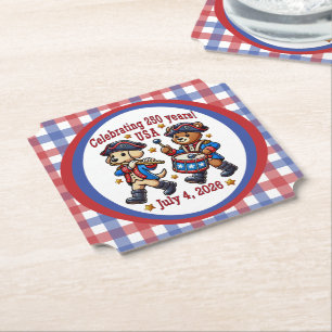 USA 250 Jahre Jubiläum Souvenir - Patriotic Untersetzer