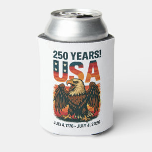 USA 250 Jahre - Patriotic Bald Eagle 4. Juli 2026 Dosenkühler