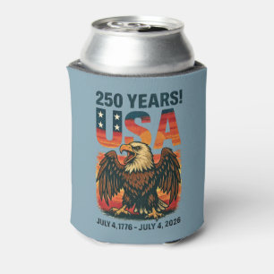 USA 250 Jahre - Patriotic Bald Eagle 4. Juli 2026 Dosenkühler