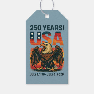 USA 250 Jahre – Patriotischer Weißkopfseeadler 4.  Geschenkanhänger