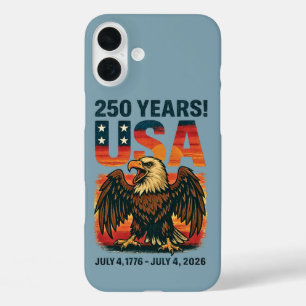 USA 250 Jahre – Patriotischer Weißkopfseeadler 4. iPhone 16 Plus Hülle