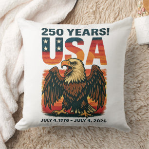 USA 250 Jahre – Patriotischer Weißkopfseeadler 4.  Kissen