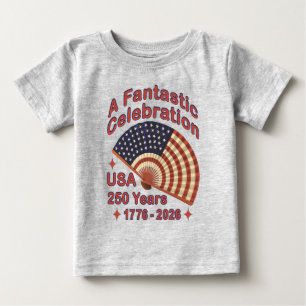USA 250 Jahre patriotisches Fandesign – 1776-2026 Baby T-shirt