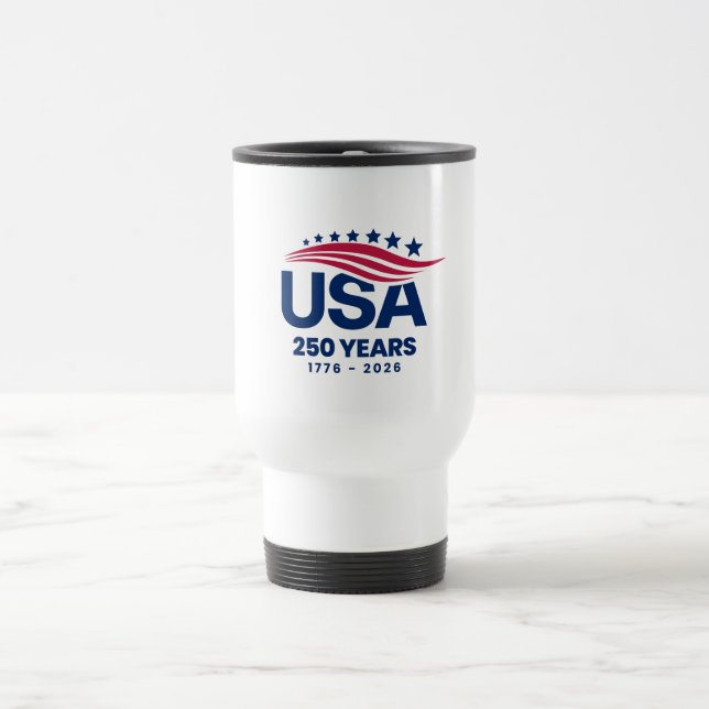 USA 250 Jahre Reisebecher (Mittel)