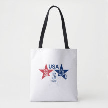 USA 250 Jahre - Rot blau und weiße Sterne Design