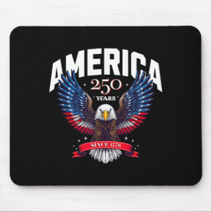 USA 250 Jahre seit 1776 patriotisches Adlerdesign Mousepad
