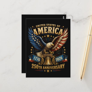 USA 250. Jahrestag Adler Postkarte