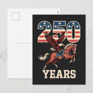 USA 250. Jahrestag Feiertagspostkarte