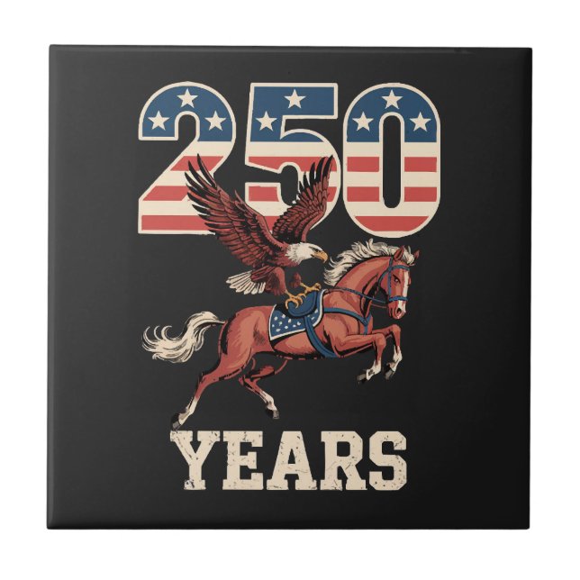 USA 250. Jahrestag Fliese (Vorderseite)