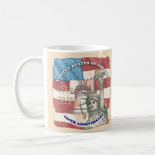 USA 250. Jahrestag Kaffeetasse