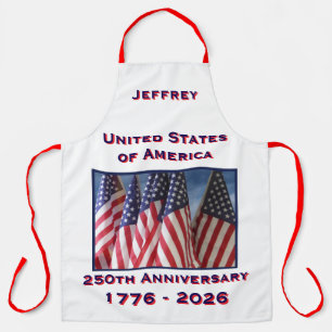 USA 250-jähriges Jubiläum American Fags Patriotic Schürze