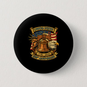 USA 250. Jubiläum 1776 2026 Design Button