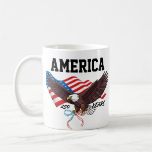 USA 250. Jubiläum Adler PNG Patriotischer Adler Kaffeetasse