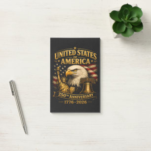 USA 250. Jubiläum Adler Post-it Klebezettel