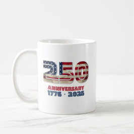 USA 250. Jubiläum Amerikanisches Patriotisches Ges Kaffeetasse