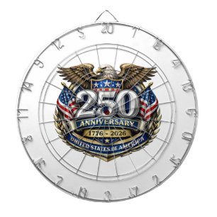 USA 250. Jubiläum Dartscheibe