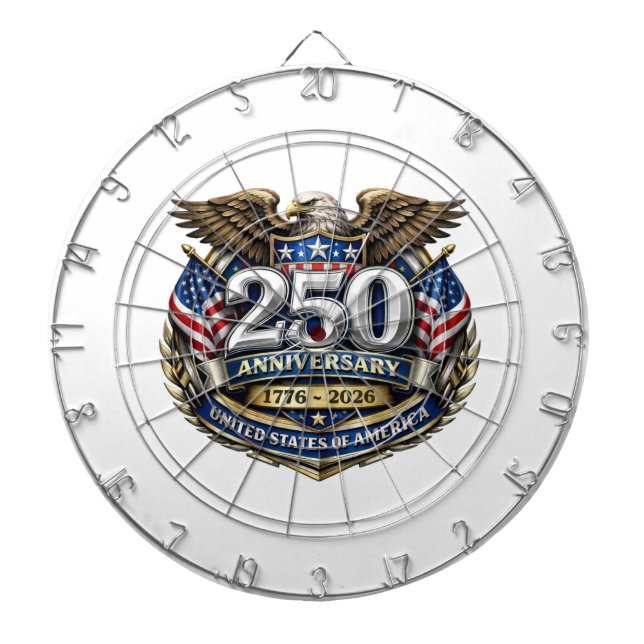 USA 250. Jubiläum Dartscheibe (vorne)