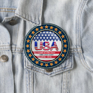USA 250. Jubiläum I Patriotisch 1776-2026  Button