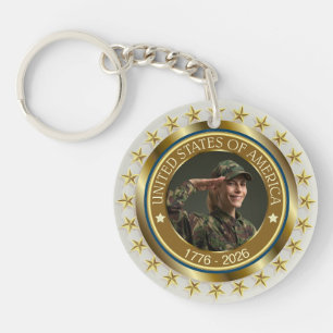 USA 250. Jubiläum I Patriotisch 1776-2026 Schlüsselanhänger