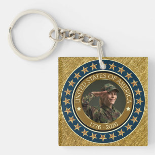USA 250. Jubiläum I Patriotisch 1776-2026 Schlüsselanhänger
