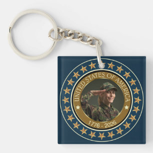 USA 250. Jubiläum I Patriotisch 1776-2026 Schlüsselanhänger
