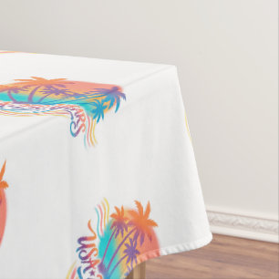 USA 250. Jubiläum Palm Bäume Tischdecke