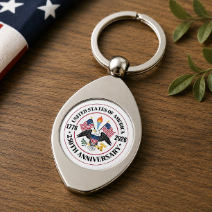 USA 250. Jubiläum Patrioten-Adler-Emblem Schlüsselanhänger