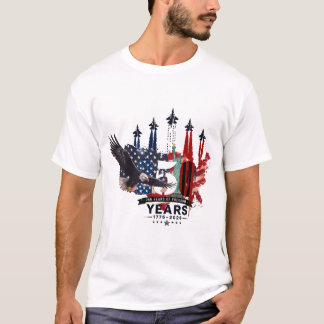 USA 250. Jubiläum Patrioten Eagle Fighter Jet T-Shirt