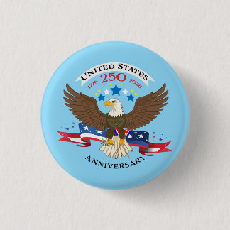 USA 250. Jubiläum patriotische Grafik  Button