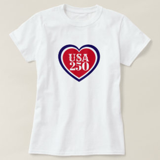 USA 250. Jubiläum patriotisches Rot Weiß Blau T-Shirt
