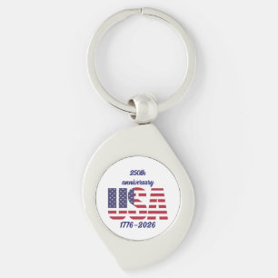 USA 250. Jubiläum Semiquincentennial 1776–2026 Schlüsselanhänger