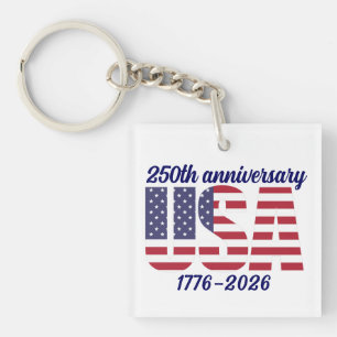 USA 250. Jubiläum Semiquincentennial 1776–2026 Schlüsselanhänger