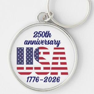 USA 250. Jubiläum Semiquincentennial 1776–2026 Schlüsselanhänger