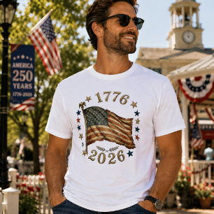 USA 250. Jubiläum Vintage 1776–2026 T-Shirt