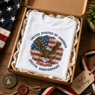 USA 250. Jubiläum Weißkopfseeadler 1776-2026 T-Shirt