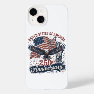 USA 250. Jubiläum Weißkopfseeadler Freiheitsstatue Case-Mate iPhone 14 Hülle