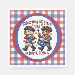 USA 250. Jubiläums-Souvenir - Patriotisch Serviette