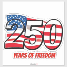 USA 250. Jubiläumsaufkleber | 250 Jahre Freiheit Aufkleber