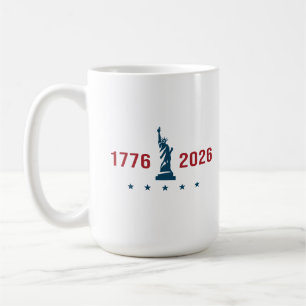 USA 250 Liberty 1776 2026 Patriotisch Kaffeetasse