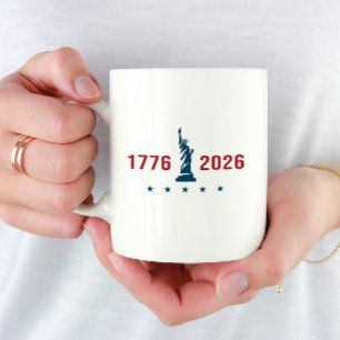 USA 250 Liberty 1776 2026 Patriotisch Kaffeetasse