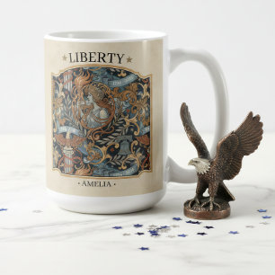 USA 250 Liberty Art Nouveau Muster Rahmen ID1302 Kaffeetasse